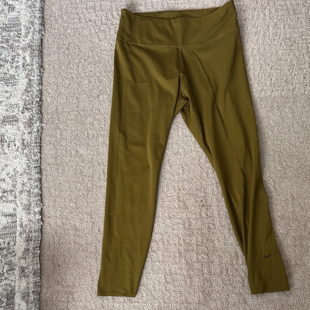 Nike Kids Olive-Style Green Leggings